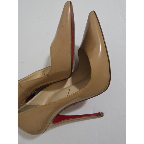 Christian Louboutin So Kate 120 patent leather pumps in a nude color Leather Nud - Picture 3 of 4